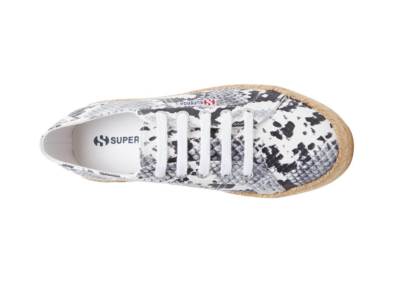 Superga Platform Womens - 2730 Pufanropew - Beige/Snake - VRKMZ0938